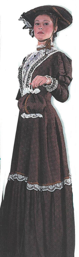 Felicia Dress with Hat (burgundy)