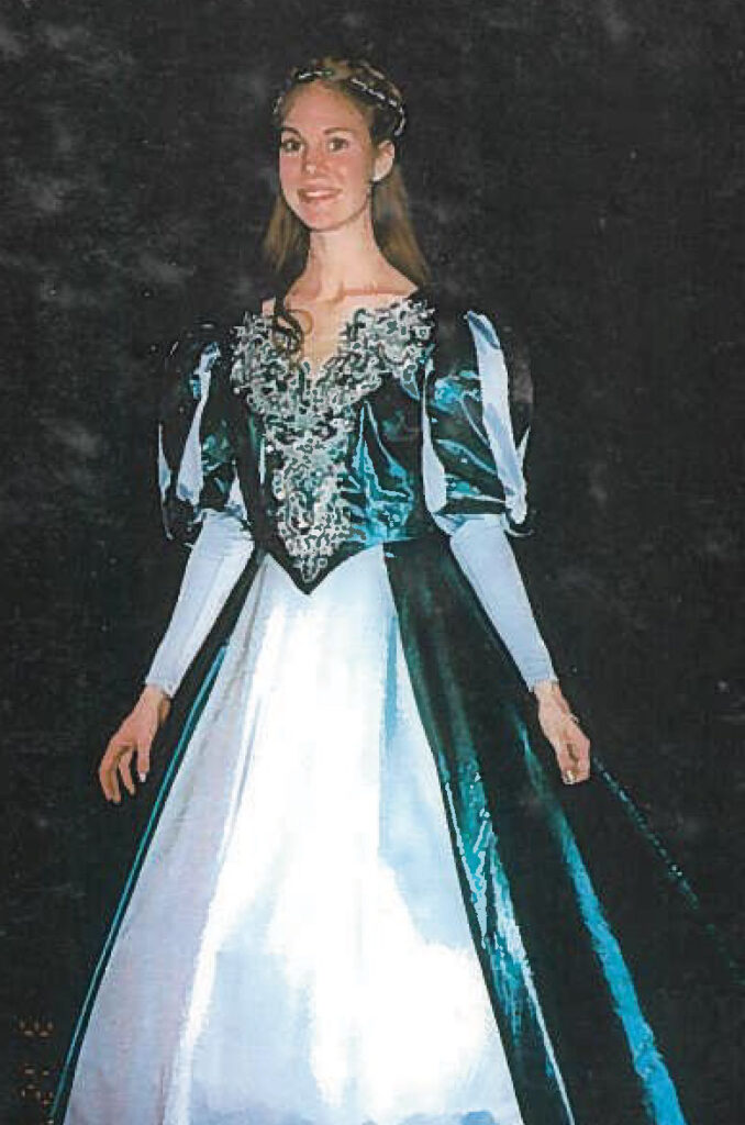 Green and White Ballgown - Kate Green and White Ballgown - Kate